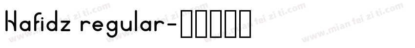 Hafidz regular字体转换